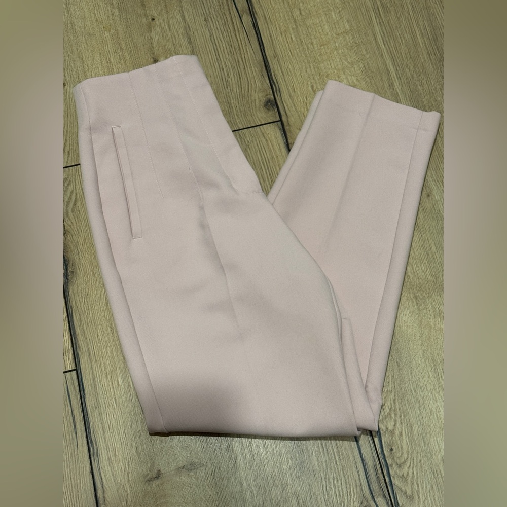 Zara Blush Pink High Waisted Trousers - image 3